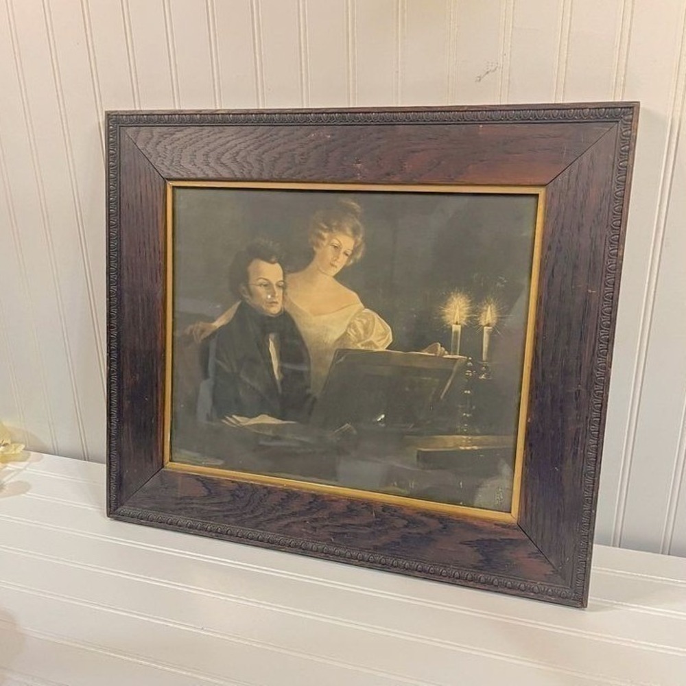 Franz Schubert at the Piano Photogravure